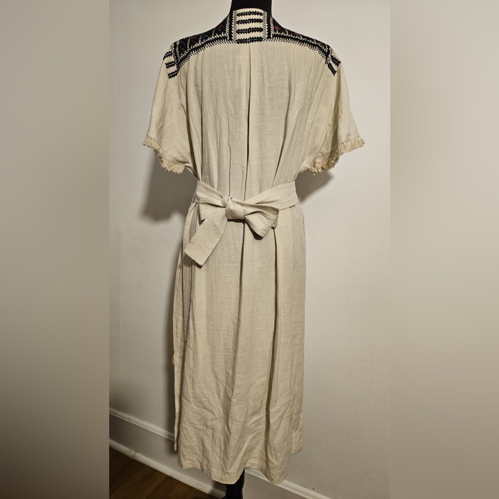 99. Madewell Embroidered Paradise Dress  Linen NWT - Picture 4 of 5